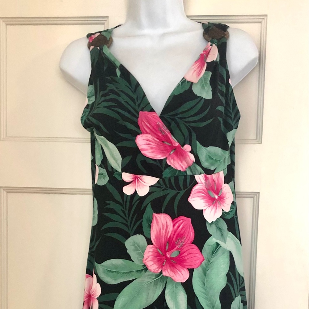 Tommy Bahama silk knit tropical print dress, size S